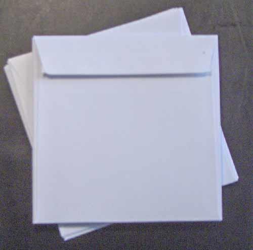 Hvid kuvert 12,5x12,5cm